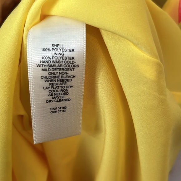 Eliza J Floral Halter Neck High Low Dress In Yellow - Picture 13 of 14